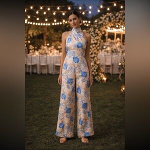 🌟LAST ONE🌟 Anthropologie NWT Significant Other Lana Tie-Back Jumpsuit Size 6.